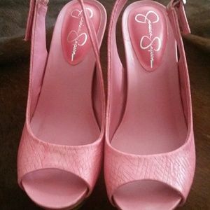 Pink Jessica Simpson Wedge sandals
